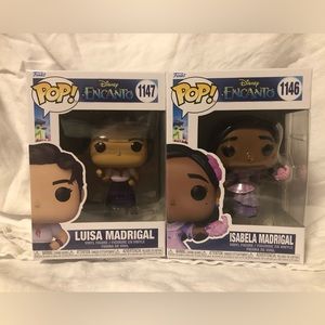 Two funko characters from the Disney movie Encanto